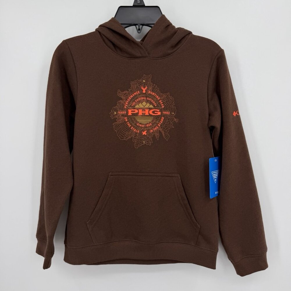 Columbia Boy's PHG Top Hunt Fleece Pullover Hoodie Sweatshirt size S/8 Small
